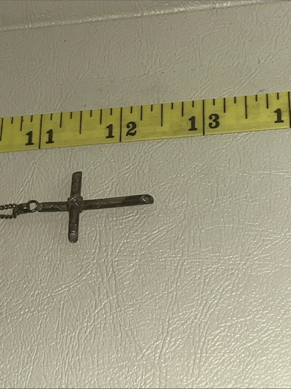 Men's Black Stainless Steel Cross Necklace Pendant